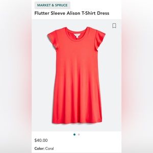 Market & Spruce coral dress